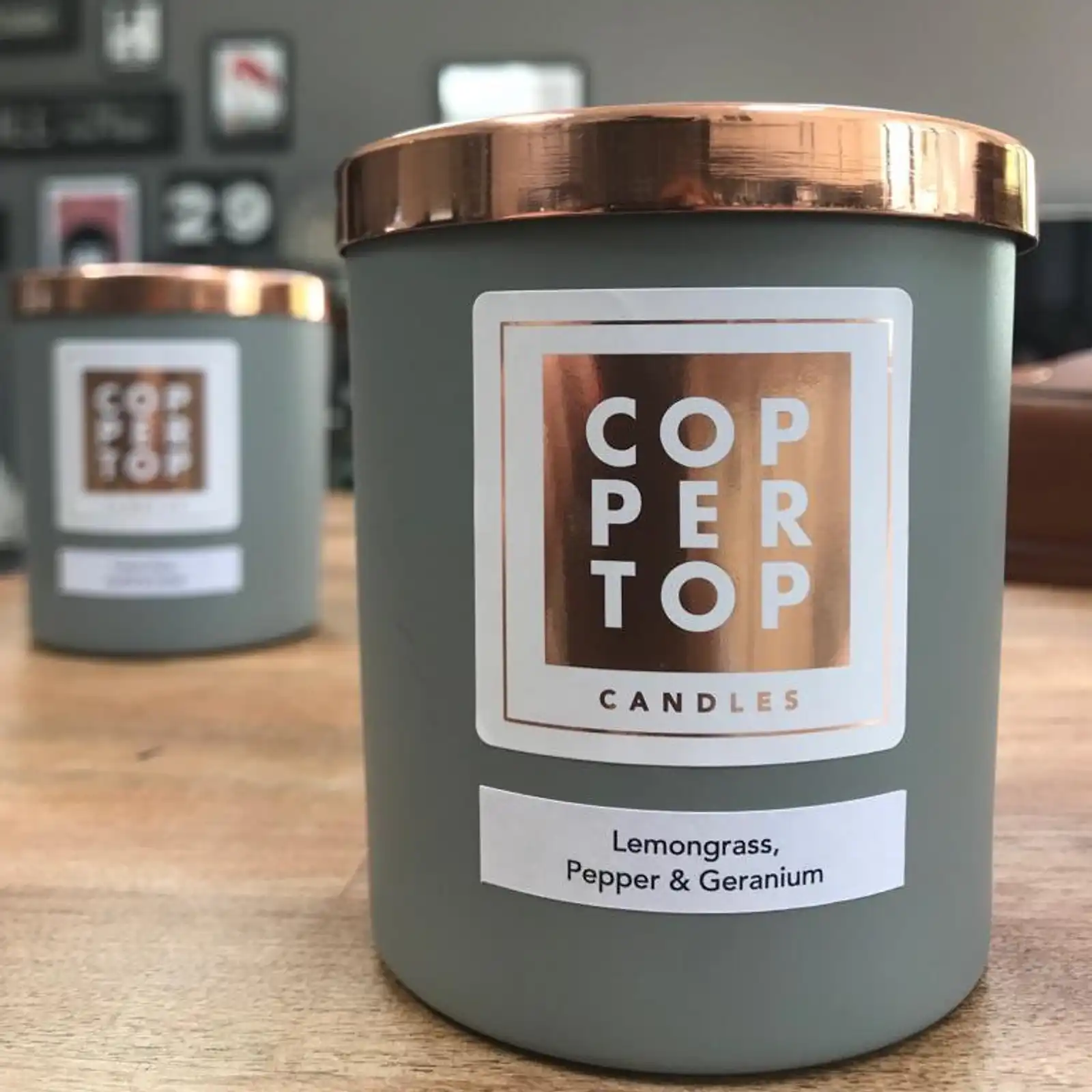 Thumbnail: Lemongrass, Pepper & Geranium Aromatherapy Soy Wax Candle