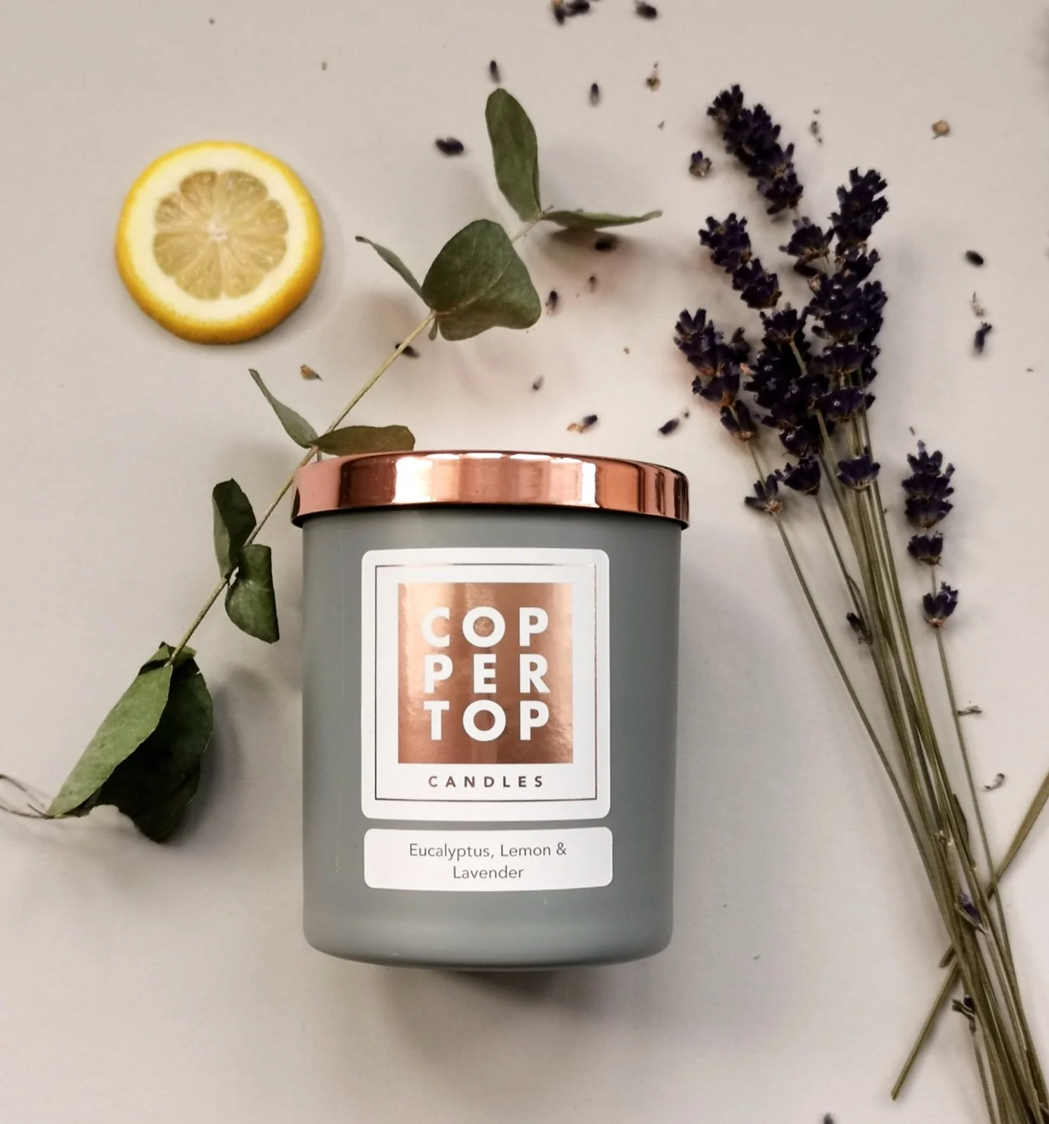 Eucalyptus, Lemon & Lavender Aromatherapy Soy Wax Candle