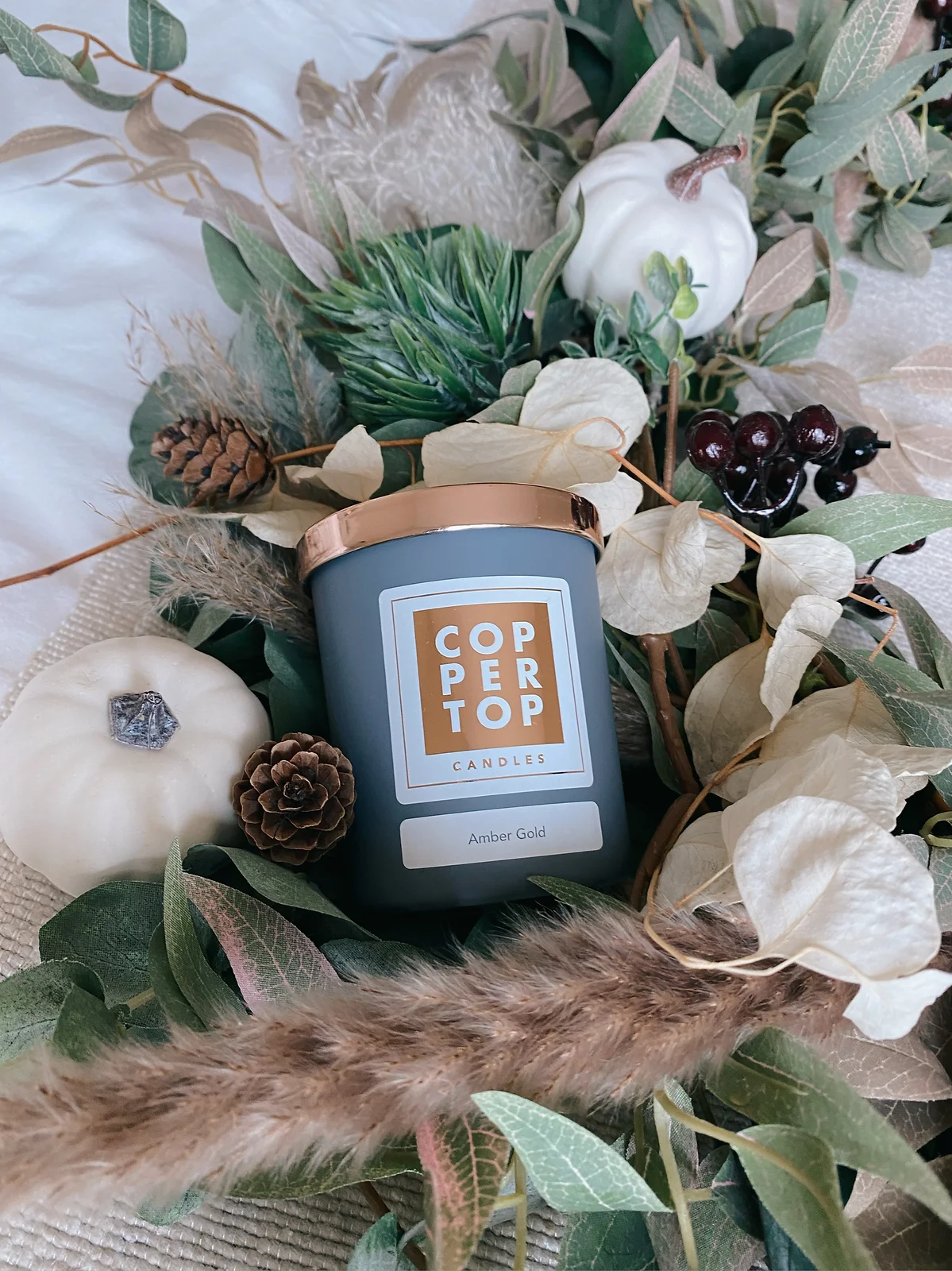 Amber Gold Aromatherapy Soy Wax Candle
