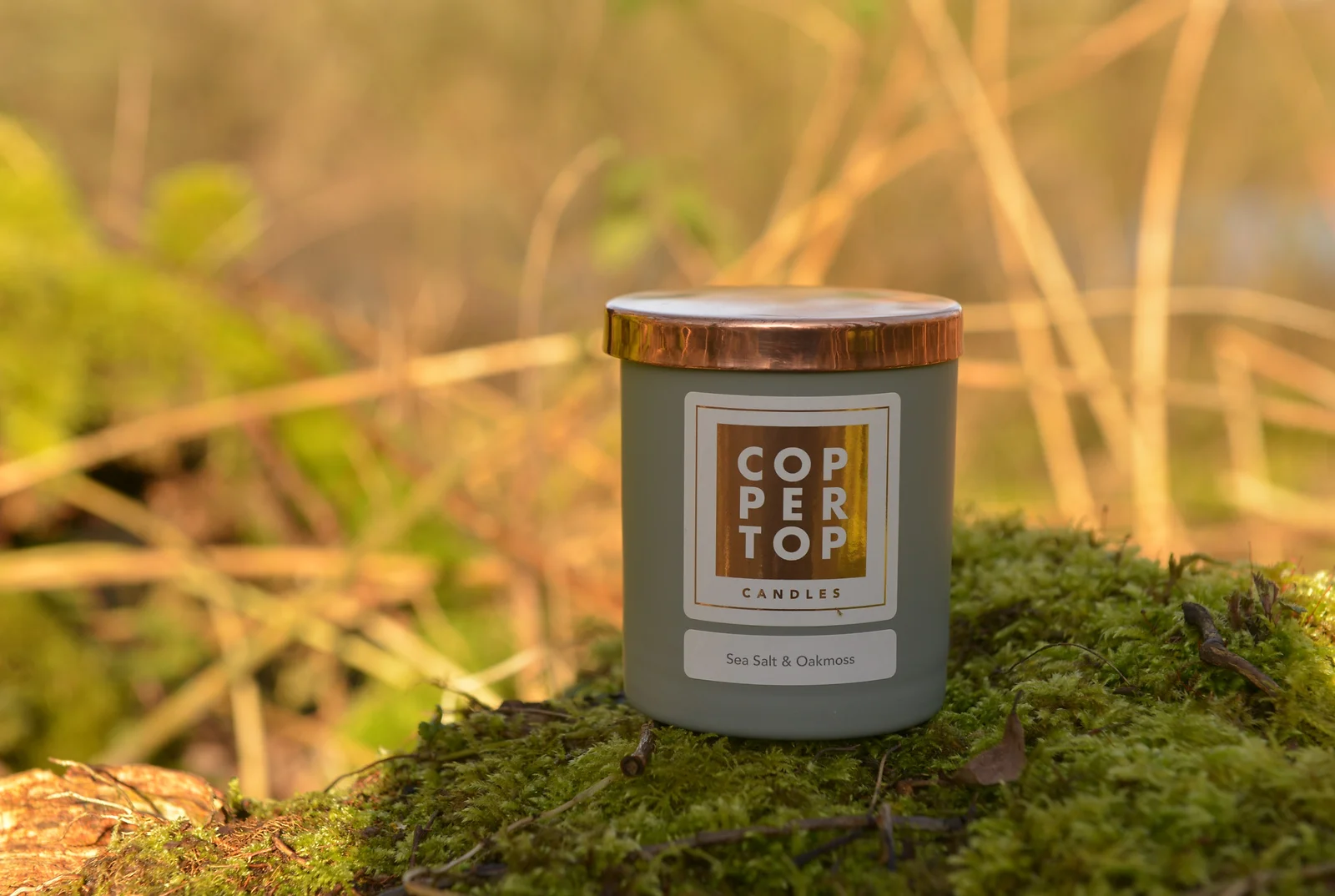 Sea Salt & Oakmoss Aromatherapy Soy Wax Candle