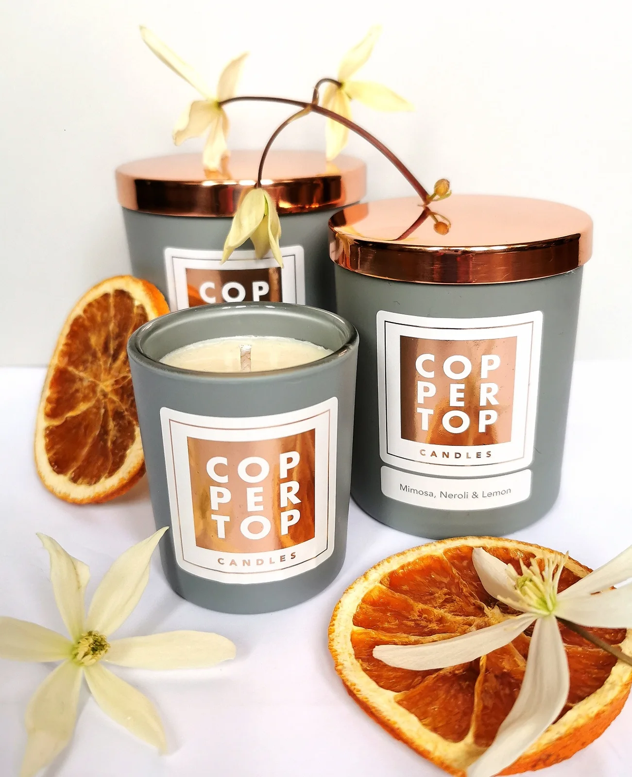 Mimosa, Neroli & Lemon Aromatherapy Soy Wax Candle